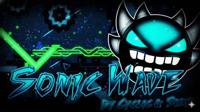 Play Geometry Dash Online Free - Geometry Dash Sonic Wave